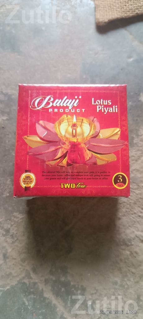 Balaji Lotus Piyali Diya Set 2 Pieces Balaji Lotus Piyali Diya Set 2 Pieces