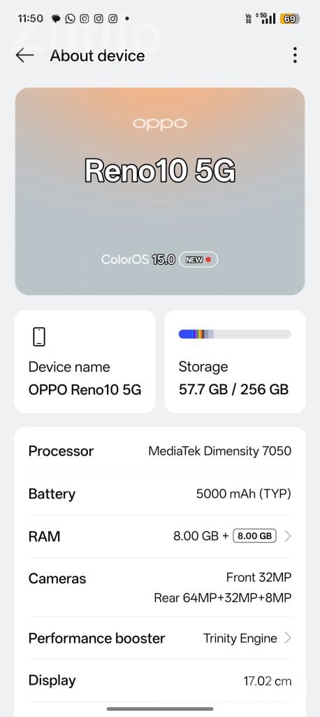 Oppo Reno 10 5G Smartphone - Mobile Phones - Chhota Udepur - Image 2