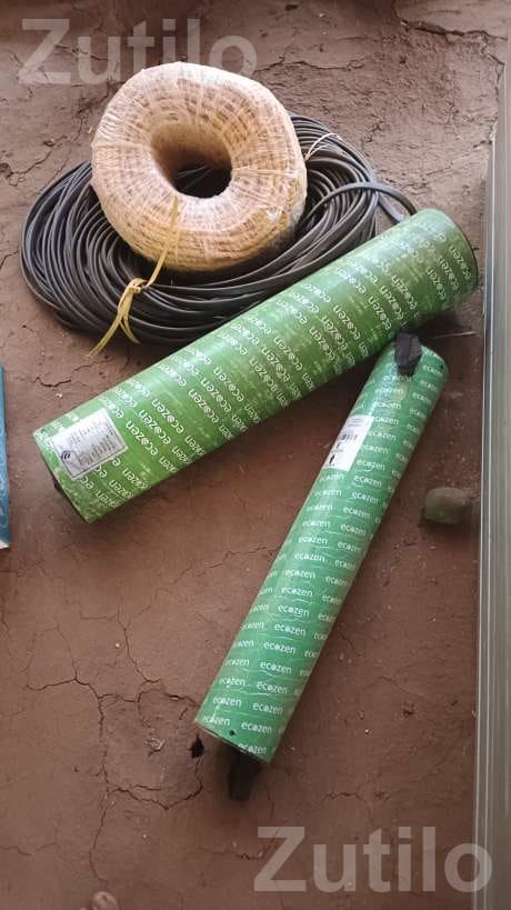 Solar Panel Setup with Motor Wire and Pipe Solar Panel Setup with Motor Wire and Pipe