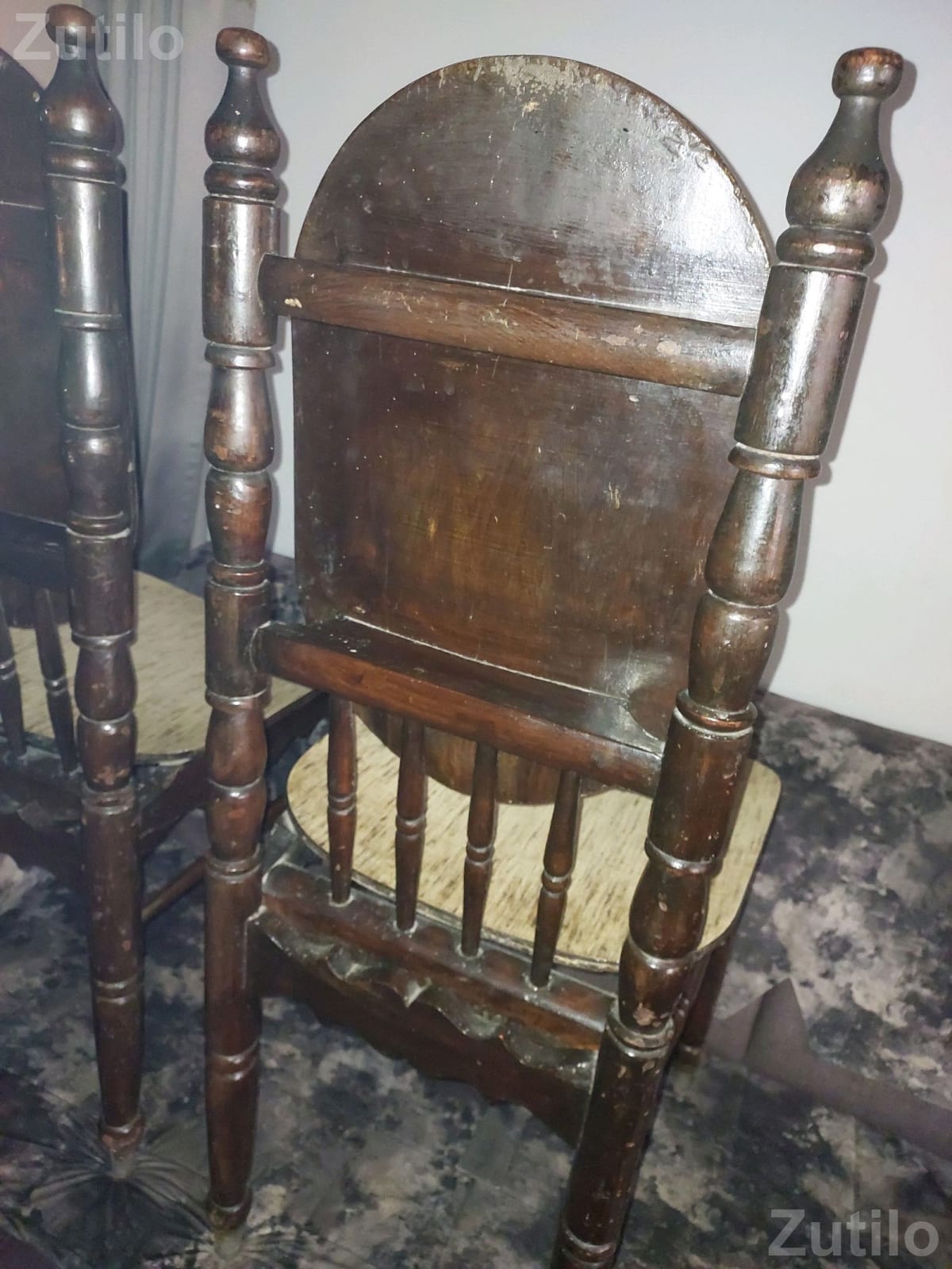 Set of 6 Pure Saag Wood Dining Chairs Set of 6 Pure Saag Wood Dining Chairs