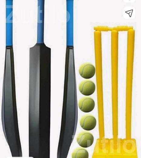 Plastic Cricket Bat and Wicket Set Plastic Cricket Bat and Wicket Set