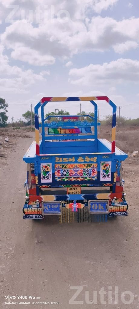 Colorful Cargo Auto Rickshaw with Open Loader - Auto Rickshaws - Manavadar - Image 5