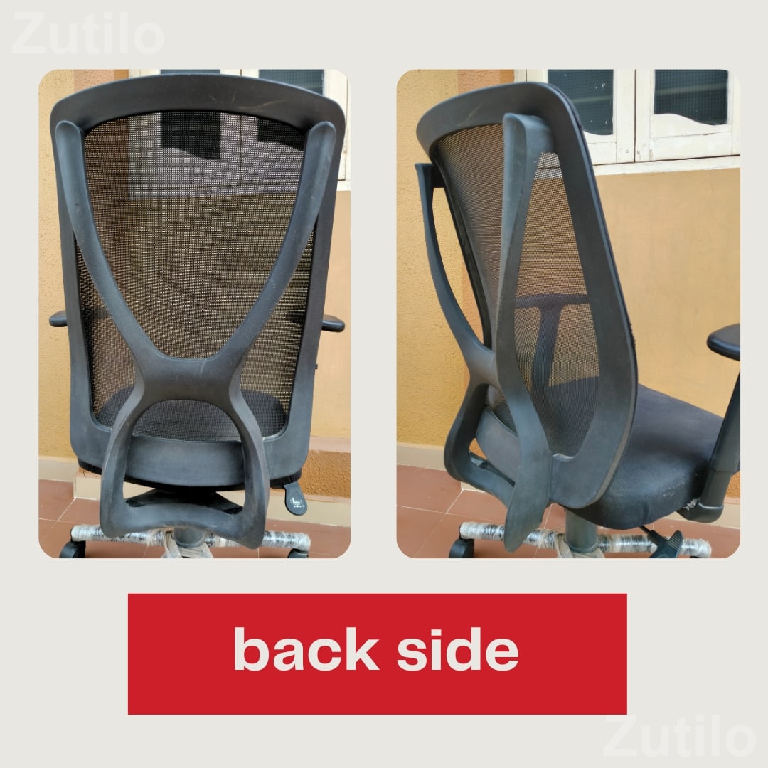 X-Mesh Medium Back Ergonomic Office Chair with Adjustable Armrest - Office Furniture - Ahmedabad City - Image 4