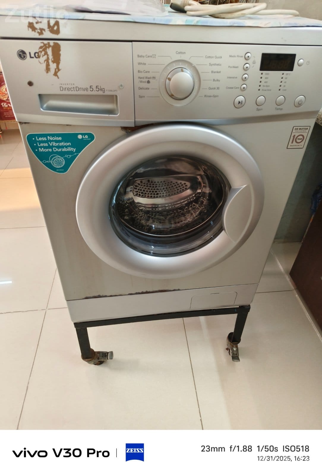 Lg frontload washing machine 5.5 kg