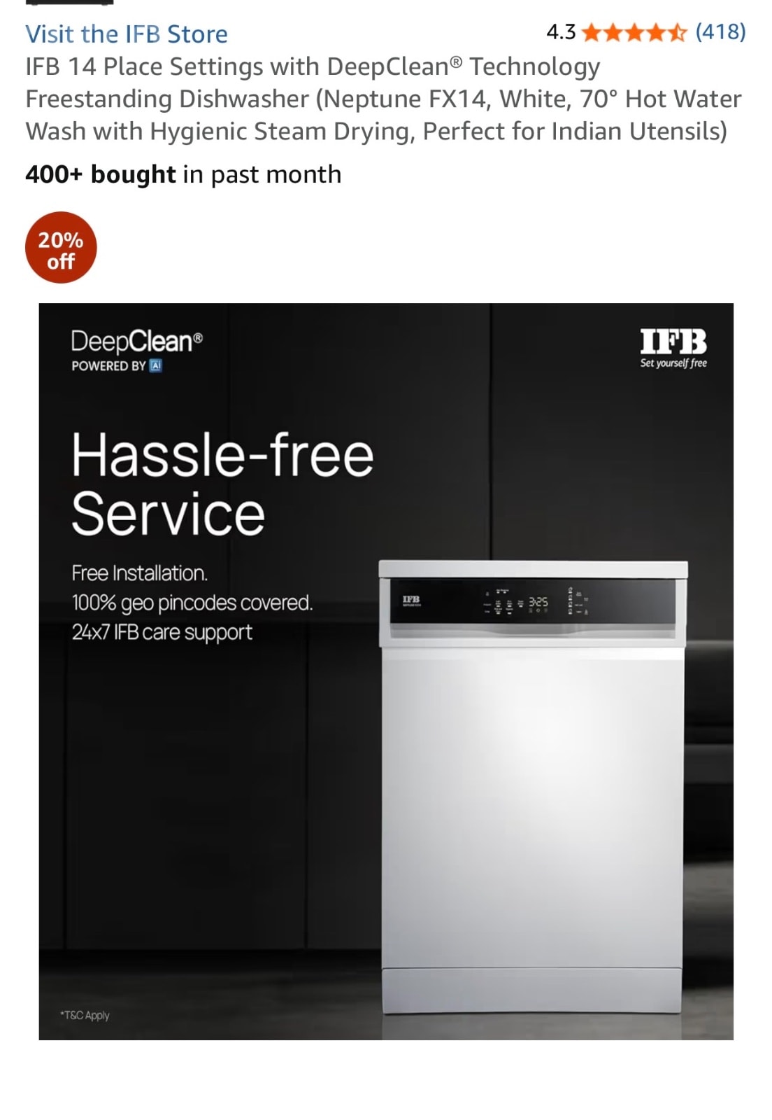 IFB Neptune FX14 Dishwasher – NEW 🍽️ - Other Home Appliances - Ahmedabad City - Image 2