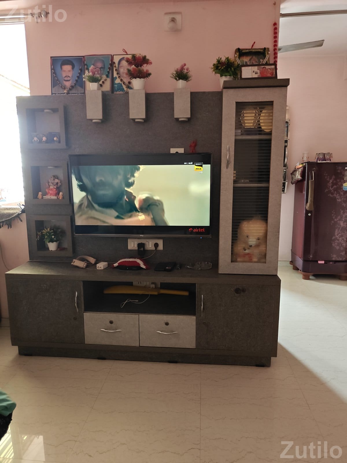 TV show cases with storage