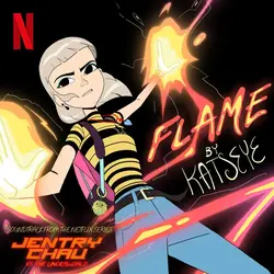 KATSEYE Flame albüm kapağı