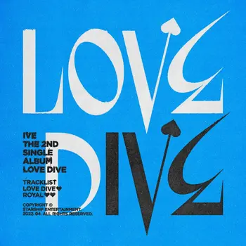 IVE LOVE DIVE albüm kapağı