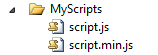 Scripts in the folder