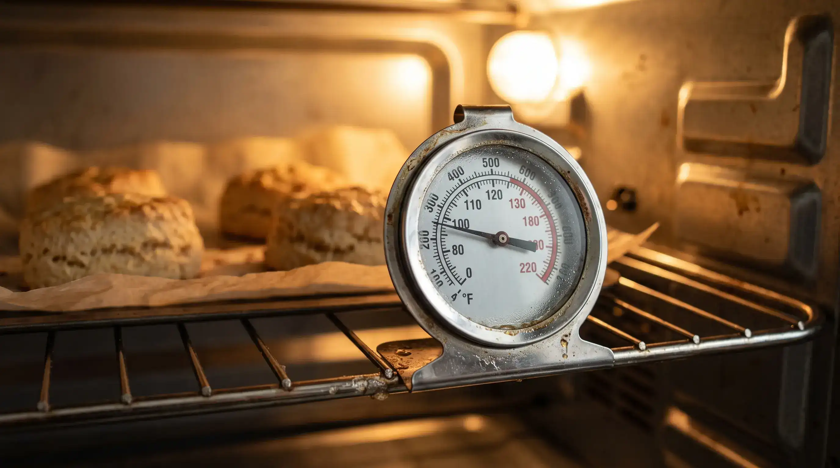 Oven thermometer checking accurate temperature for fan oven conversions