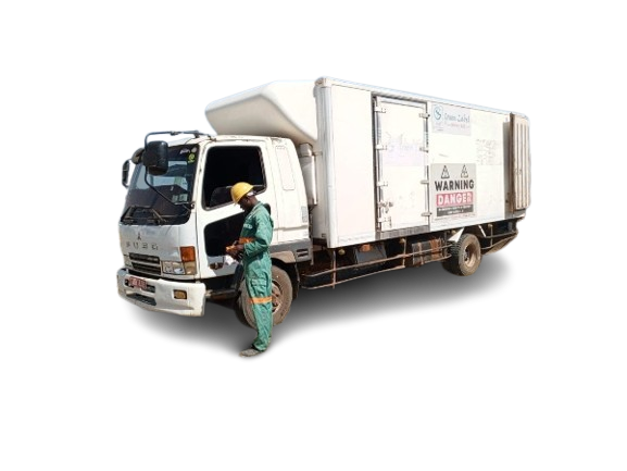 Heavy duty hazardous waste collection truck