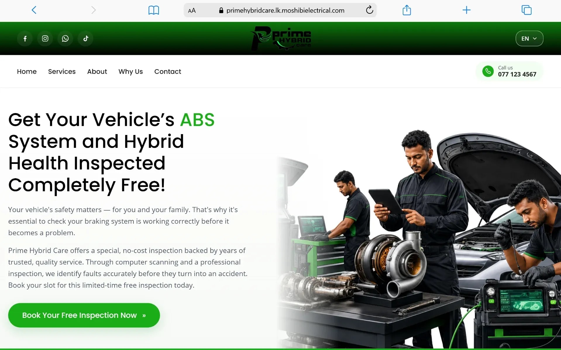 Prime Hybrid Care Website & Digital Marketing