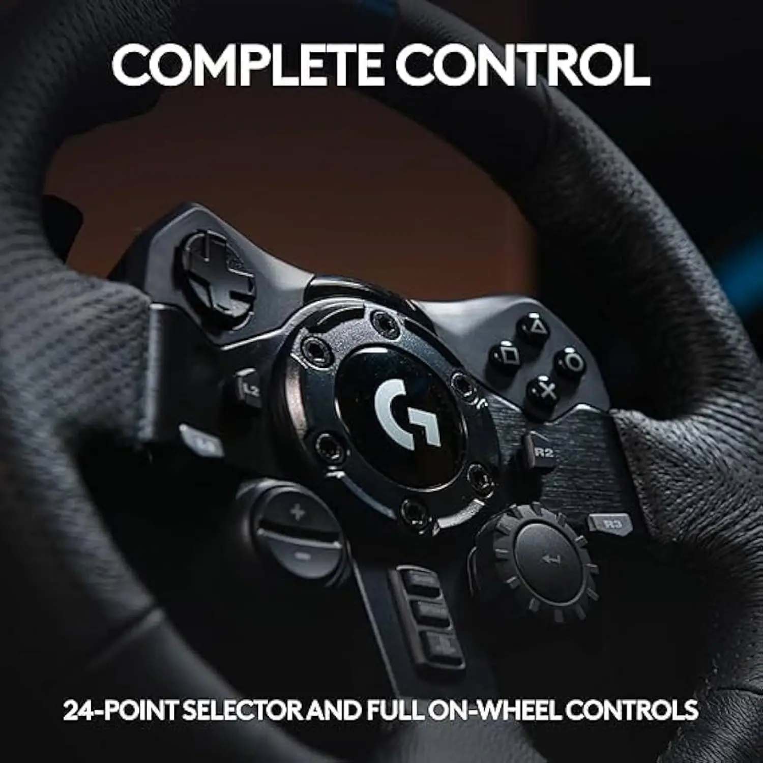 Logitech G923 TRUEFORCE Playstation Edition Gaming Steering Wheel, Real Driving Simulator with 900° Rotation with Dual-Motor Vibrating Force Feedback 3