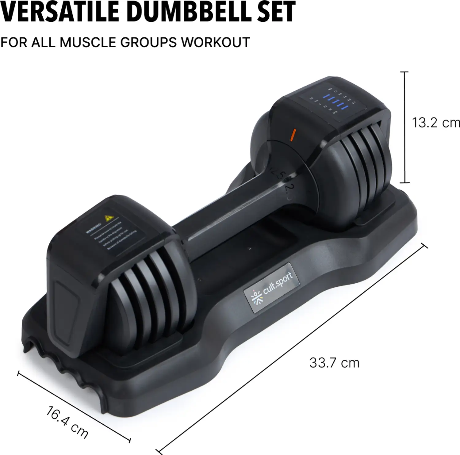 Cult Divo Dumbbell Ideal for Home Workout Strength Training for Men & Women Pack of 2 Adjustable Dumbbell 2