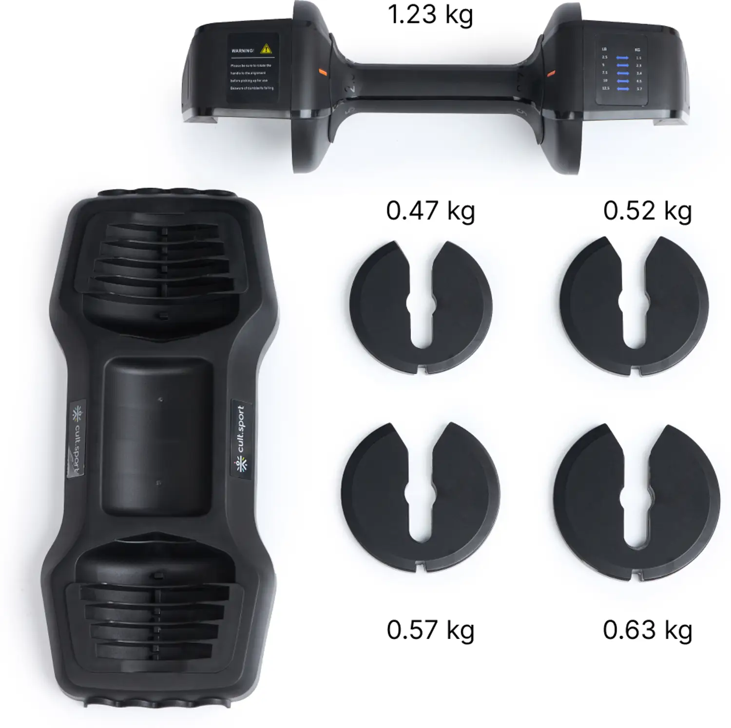 Cult Divo Dumbbell Ideal for Home Workout Strength Training for Men & Women Pack of 2 Adjustable Dumbbell 3