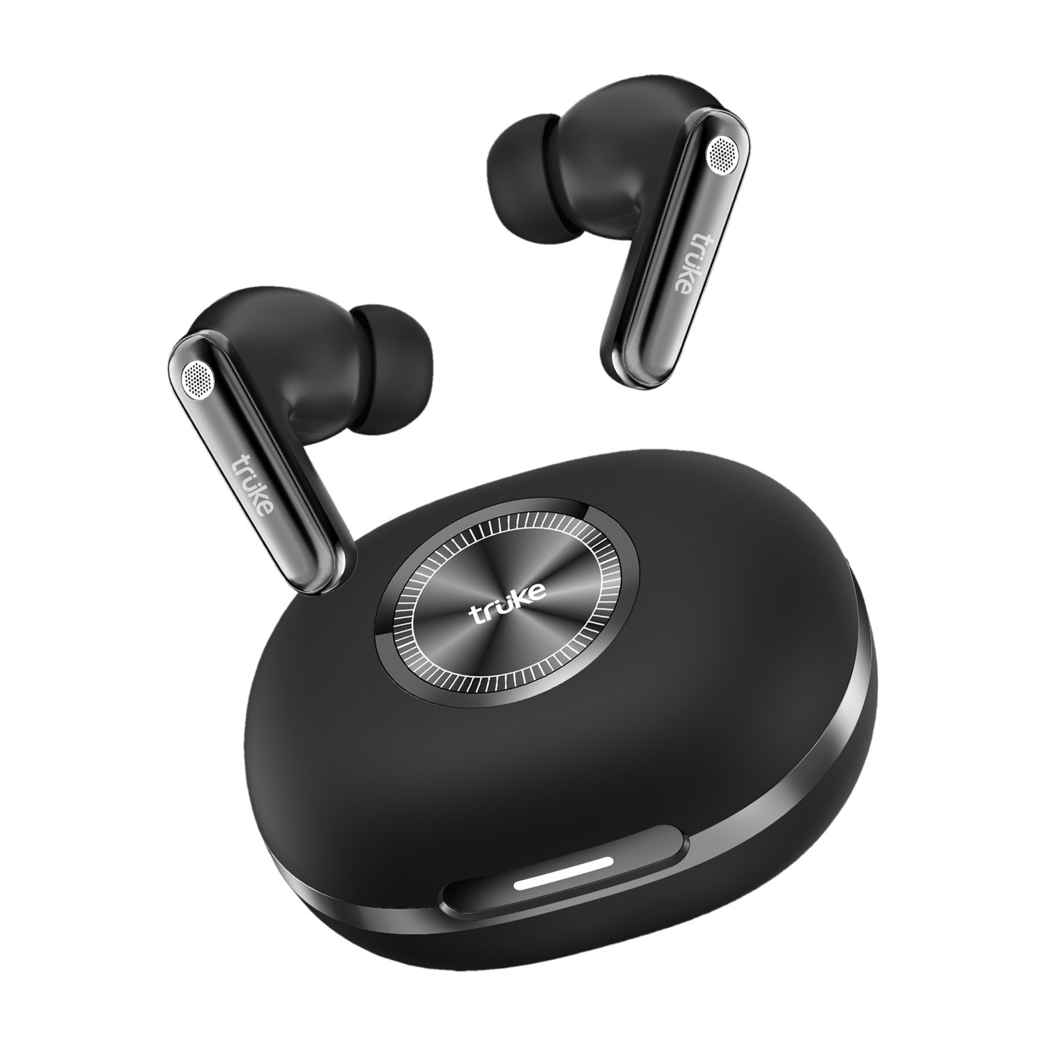 truke Mega 10 Earbuds, 24-bit Spatial Sound, 70H Playback TWS, Dual Pairing, Quad Mic Bluetooth