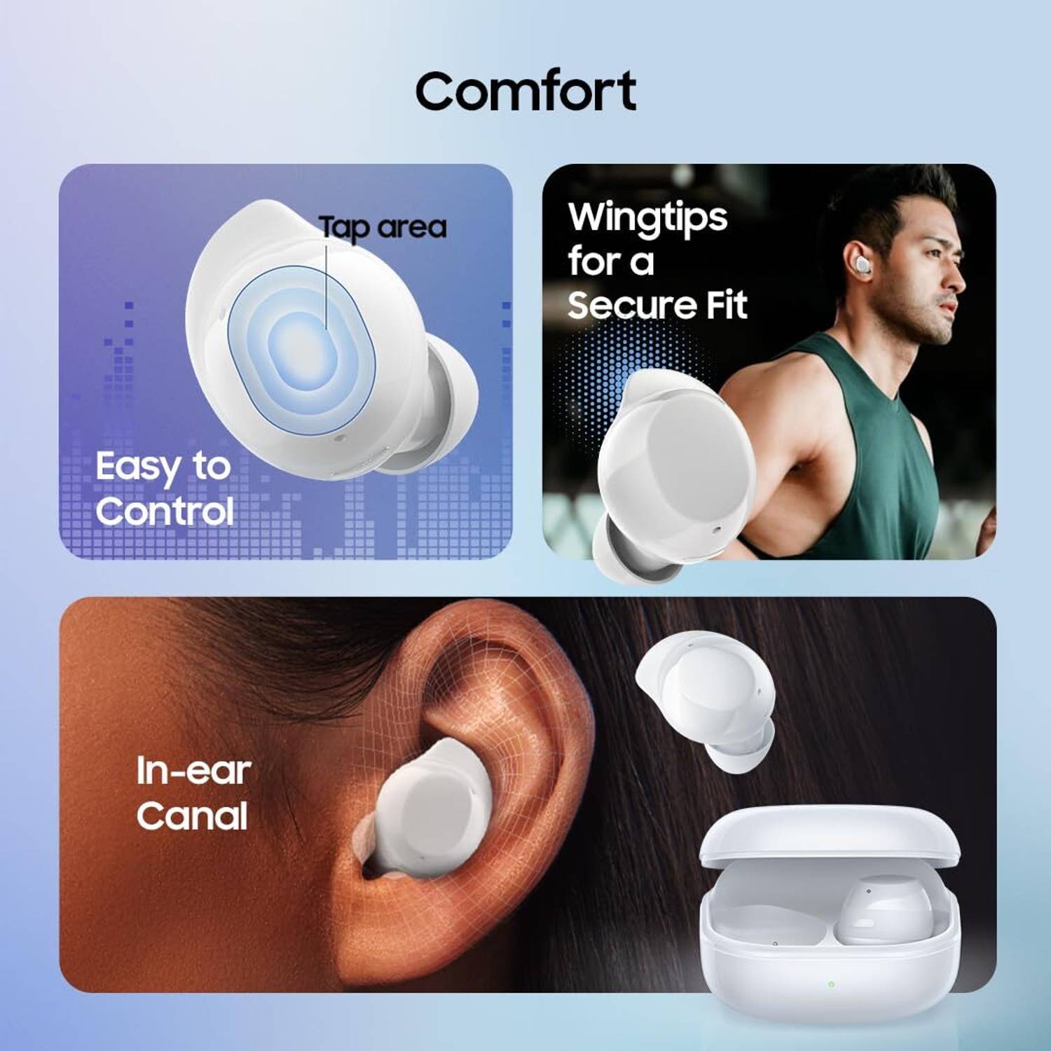 Samsung SM-R410N Galaxy Buds Core - White Bluetooth 3