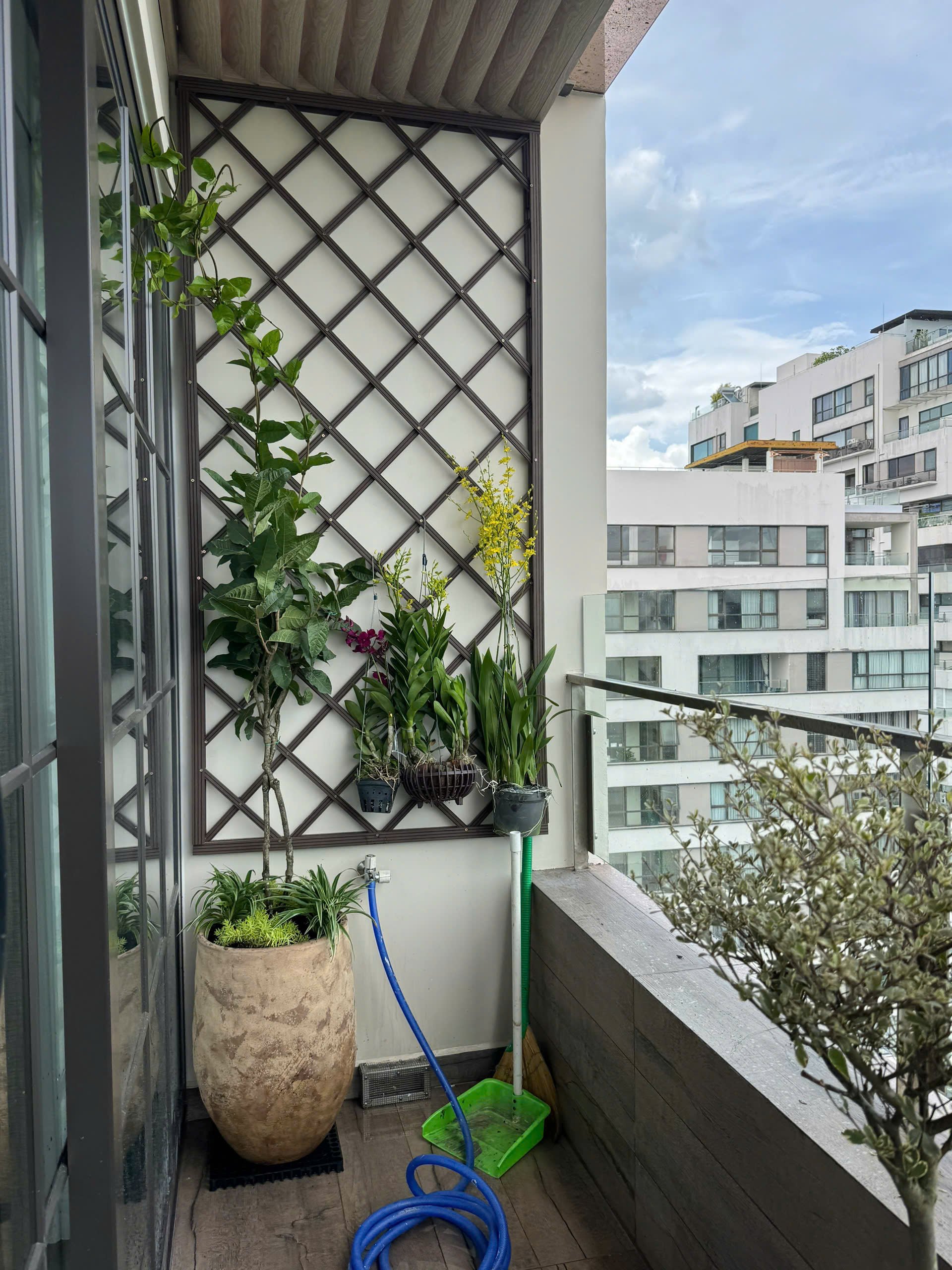 giàn gỗ nhựa leo 100x200