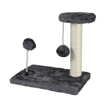 ARBRE A CHATON A VEC JOUETS 30*20*H28CM ANTHRACITE