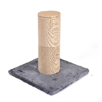 GRIFFOIR CARTON/POLYESTER + 1 RECHARGE H32*30*30CM GRIS