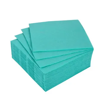 SET DE 40 SERVIETTES MICROGAUFREES VITAMINE 2 PLIS 38*38CM VERT MENTHE