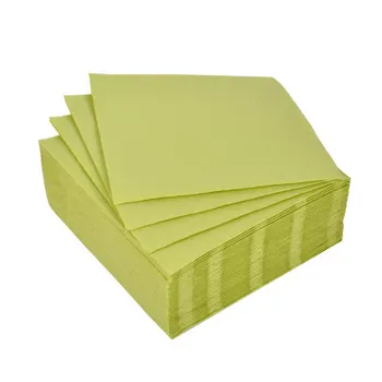 SET DE 40 SERVIETTES MICROGAUFREES VITAMINE 2 PLIS 38*38CM TILLEUL