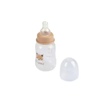 BIBERON COL ETROIT+TETINE DEBIT V ARIABLE SILICONE 125ML RENARD FORET