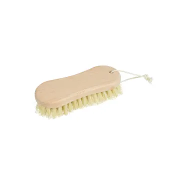 BROSSE A LA VER FORME VIOLON EN BOIS FIBRES SISAL15x6xH3,5CM NATURE VINTAGE