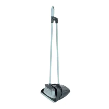 PELLE HAUTE REPLIABLE PLASTIQUE+BALAI+RESERVOIR H88CM ANTHRACITE/BLEU GIVRE