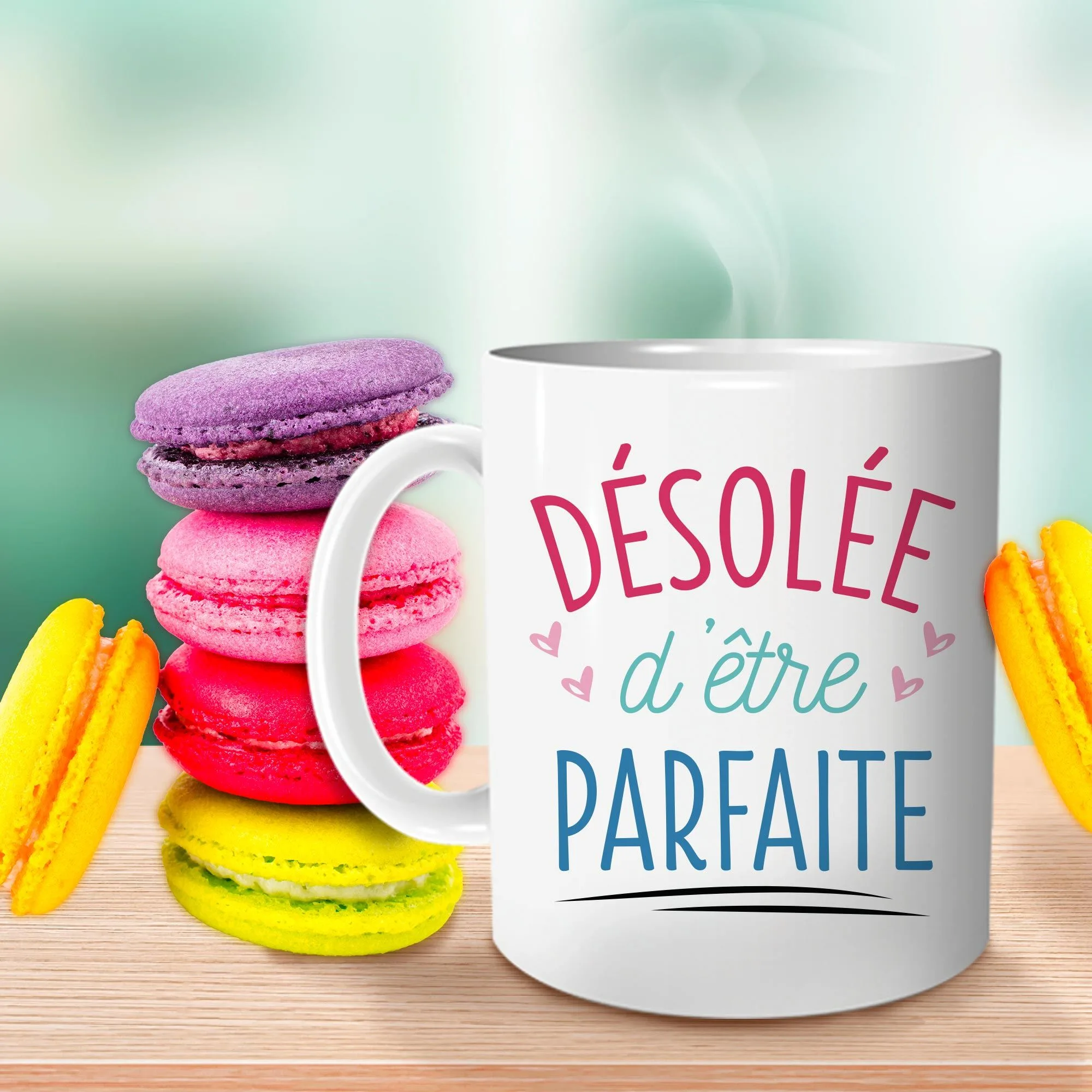 MUG "DESOLEE D ETRE PARFAITE"