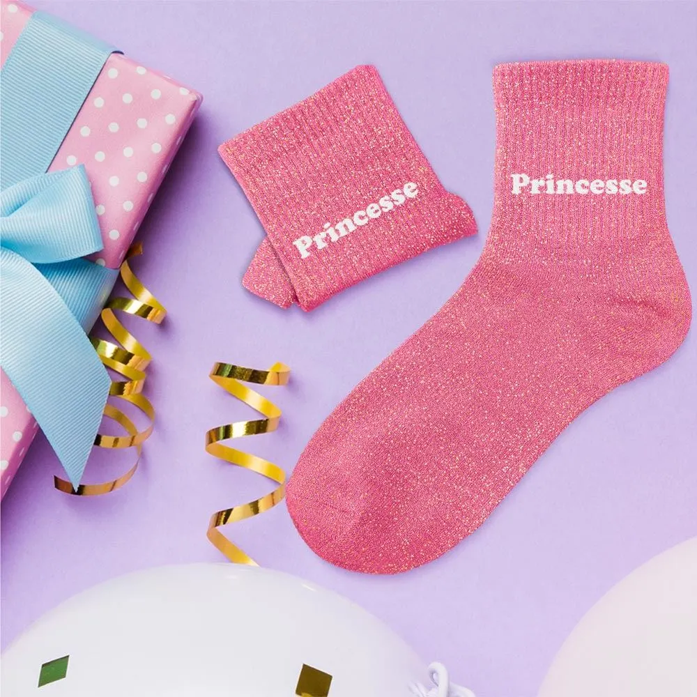 CHAUSSETTES PAILLETTES ENFANT PRINCESSE 6-10ANS FI