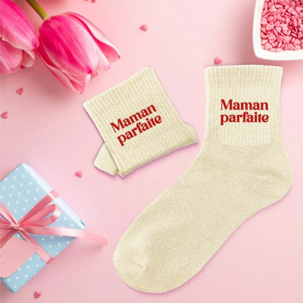 CHAUSSETTES PAILLETTES MAMAN PARFAITE