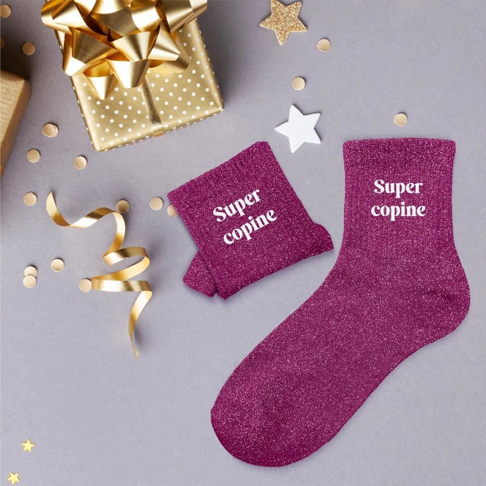 CHAUSSETTES PAILLETTES SUPER COPINE