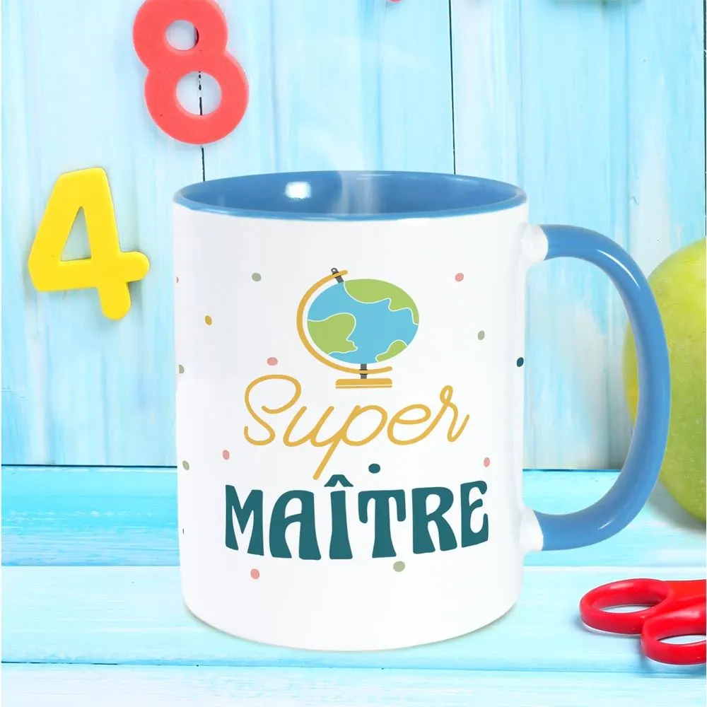 MUG BLEU SUPER MAITRE