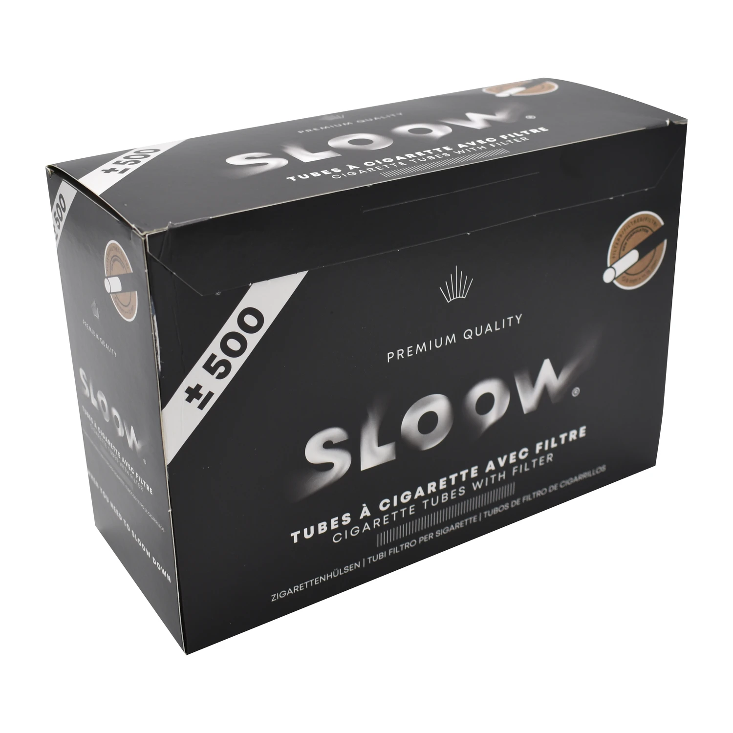 BOITE 500 TUBES FILTRE PAPIER DL-20