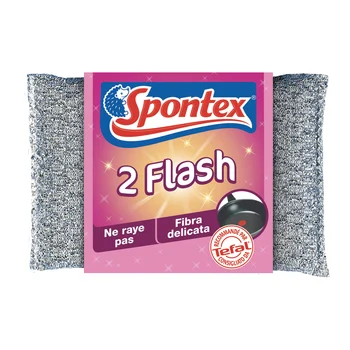 LOT DE 2 TAMPONS 'FLASH' ANTI-RAYURES SPONTEX