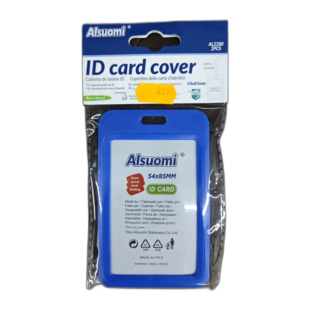 Alsuomi ID Card Cover Bleu 54x85mm
