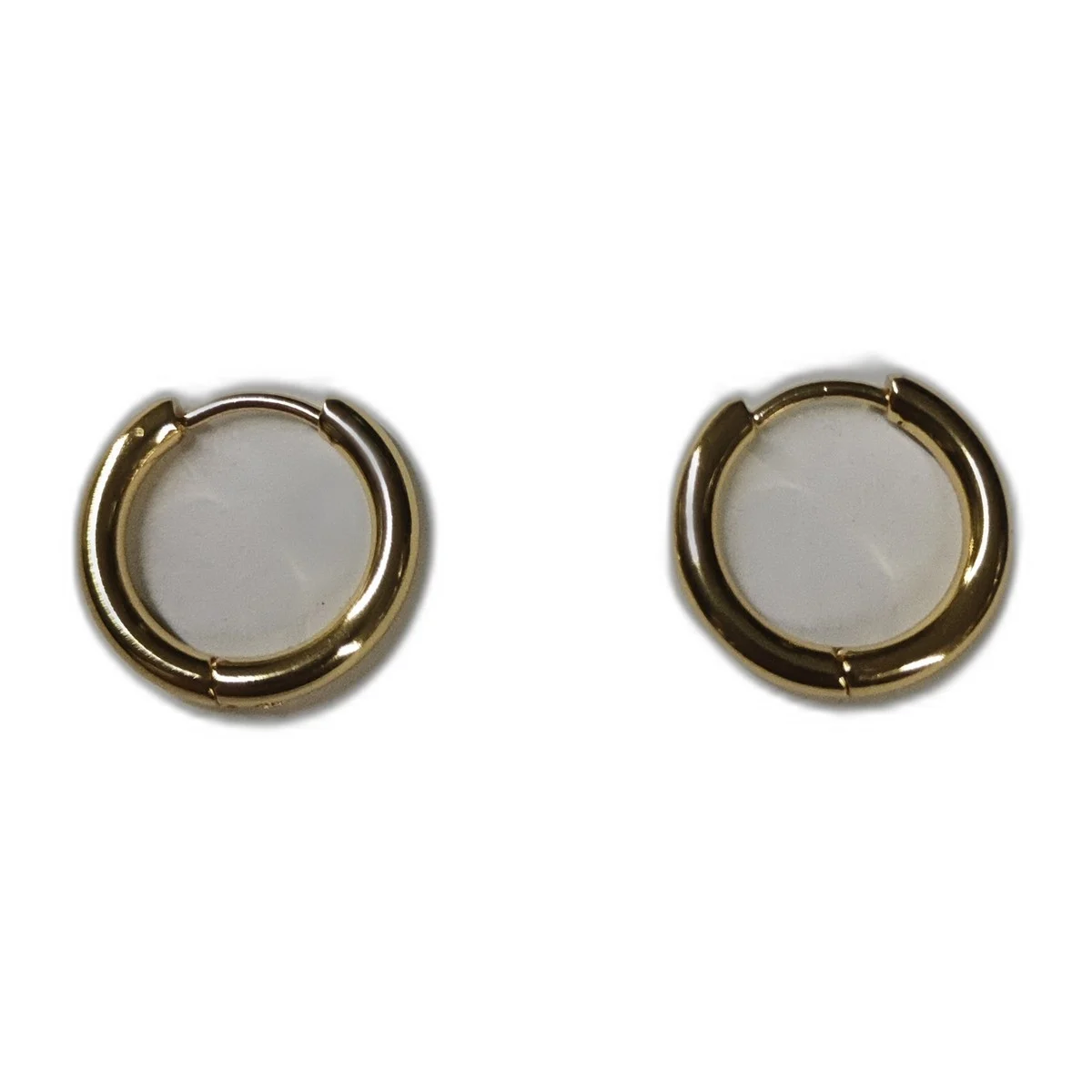 Boucles d'oreilles créoles dorées brillantes