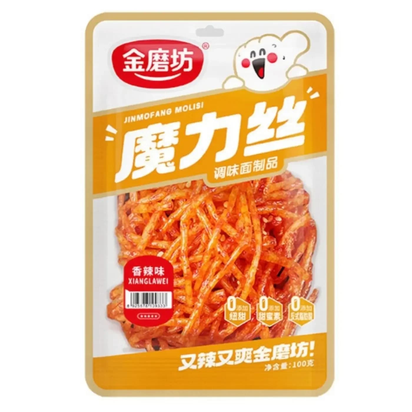 Jinmofang Magic Silk Snack au soja épicé - 100 g