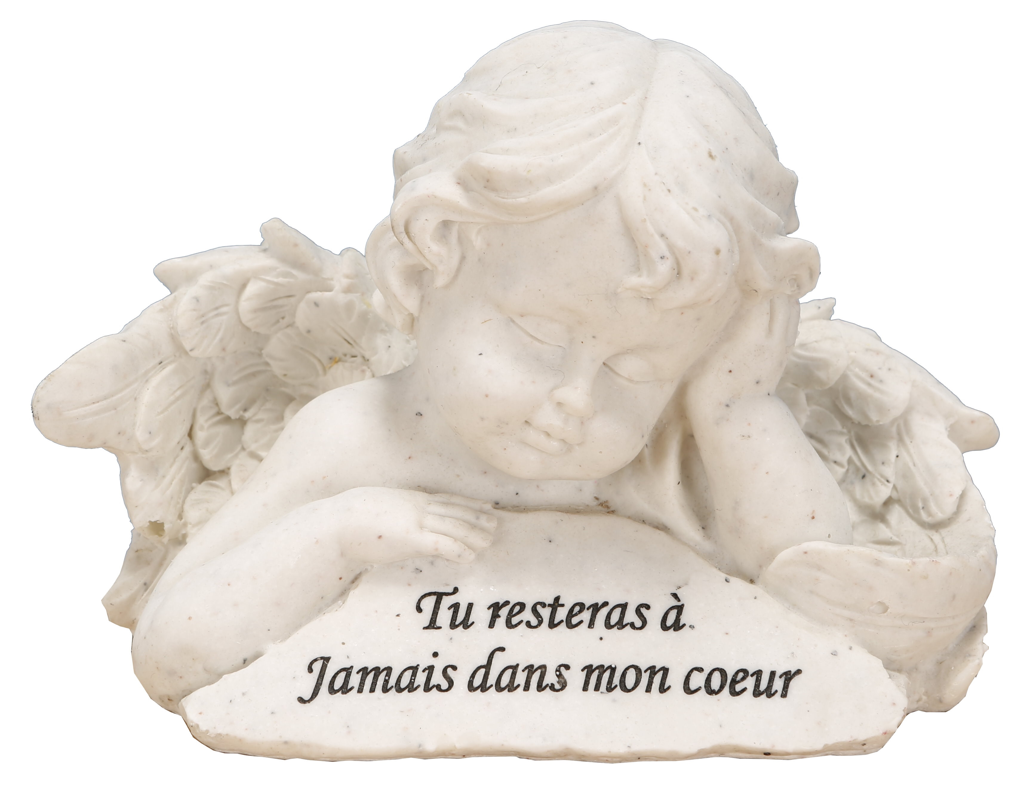Statuette Ange Gardien avec Message Commémoratif