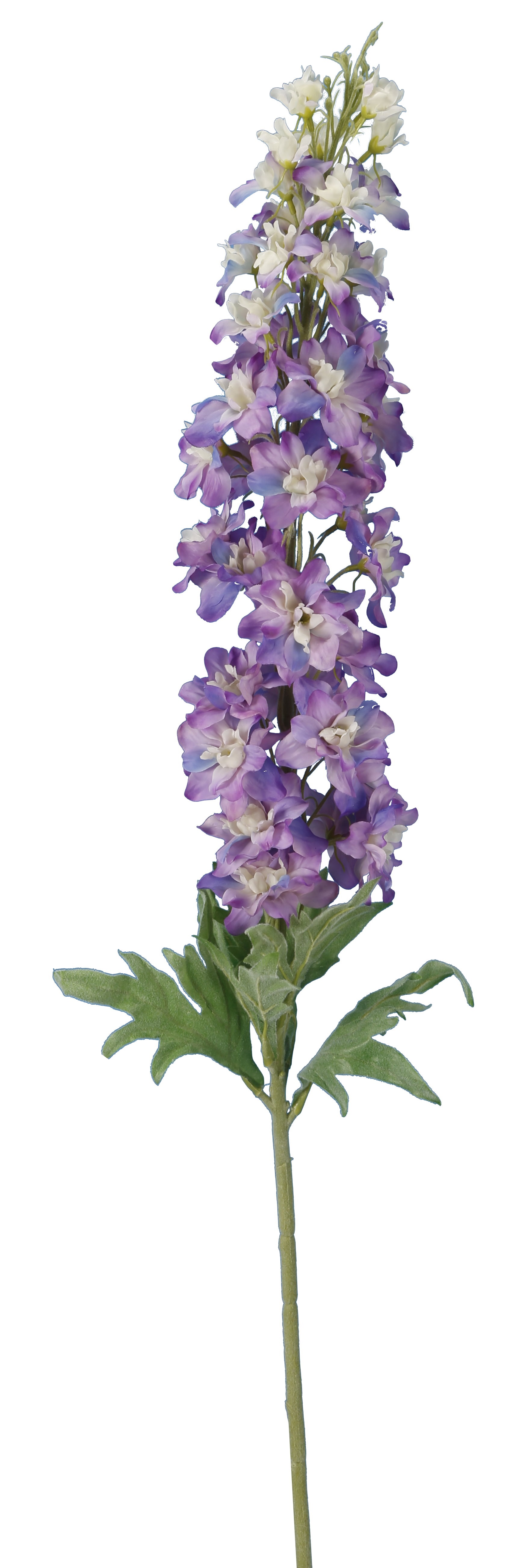 Tige de Fleur Artificielle Délphinium Lavande et Blanc