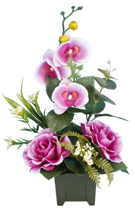 Pot Gerbe Orchidee Rose