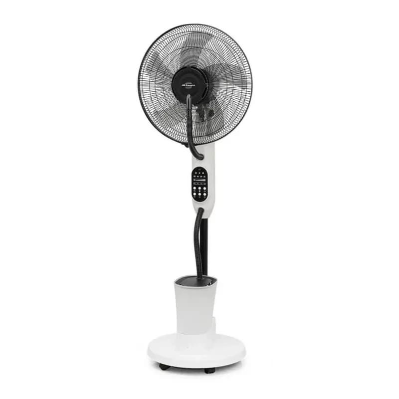 Ventilateur brumisateur sur pied Kasaviva 40 cm 75 W – 3 vitesses, réservoir 2,7 L, télécommande