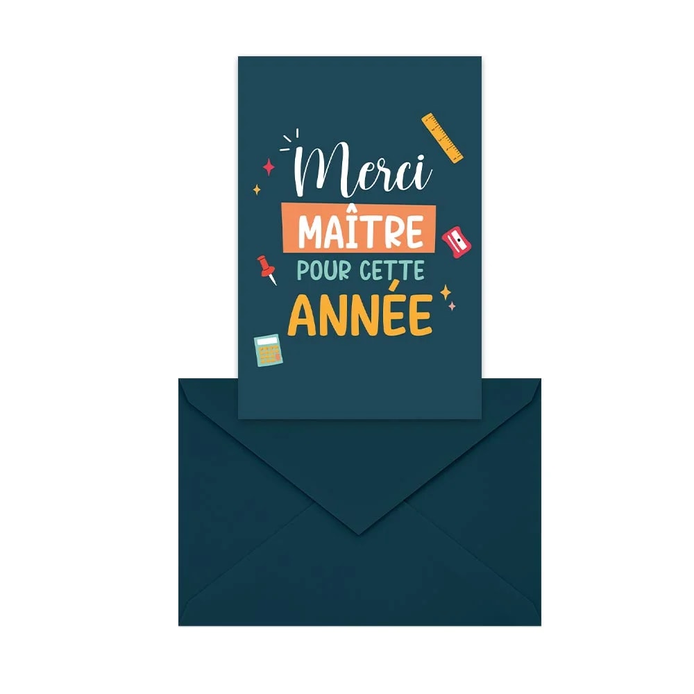 Carte+enveloppe maitre