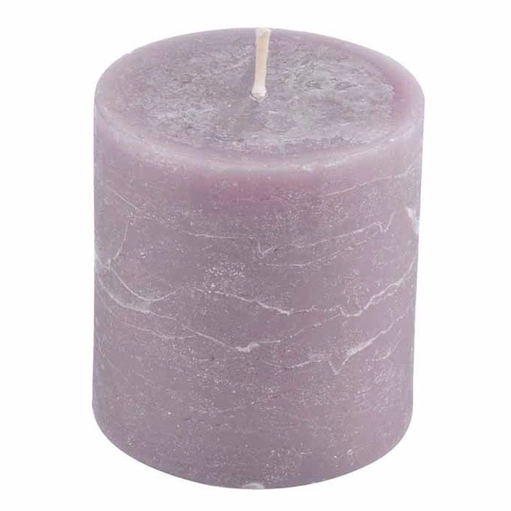 BOUGIE PILIER Ø6,8*H7CM RUSTIQUE COLORIS NOIR