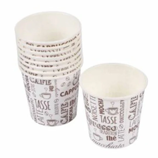 SET DE 50 GOBELETS EXPRESSO EN CARTON 12CL IMPRIME