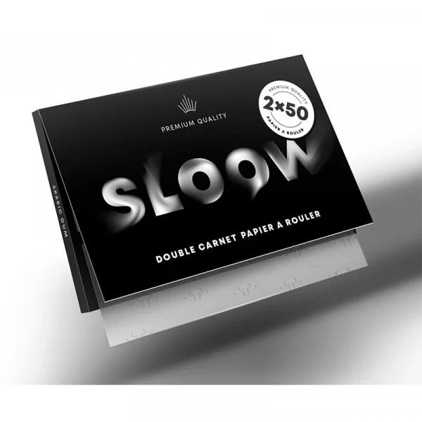 Carnet de 100 feuilles à rouler - Premium Quality Black - Sloow
