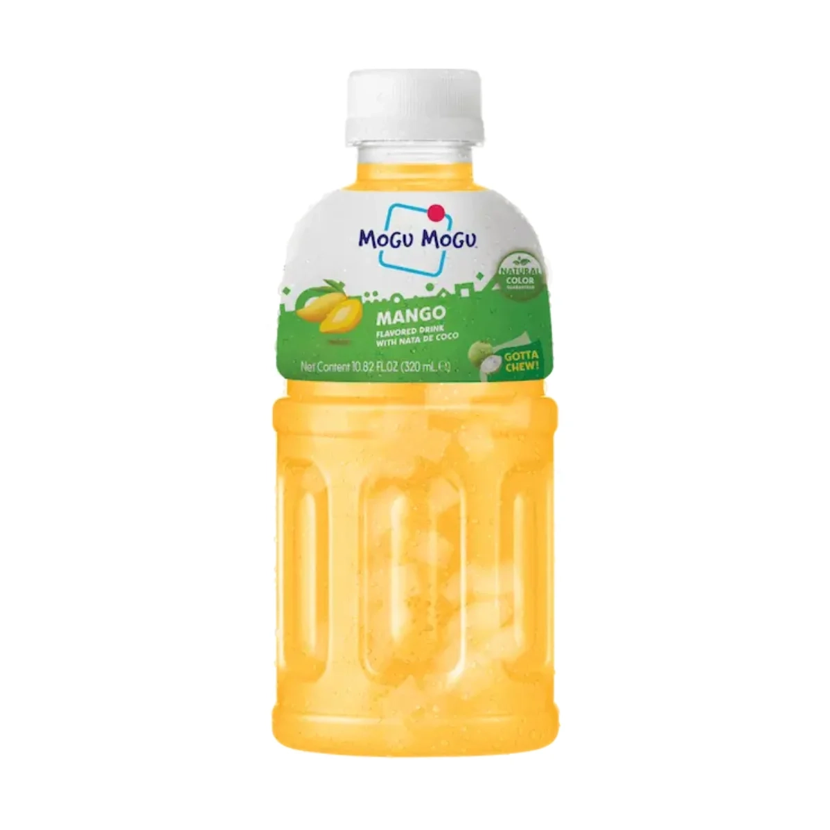 MOGU nealko. nesyteny nápoj so šťavou z manga a kúskami Nata De Coco