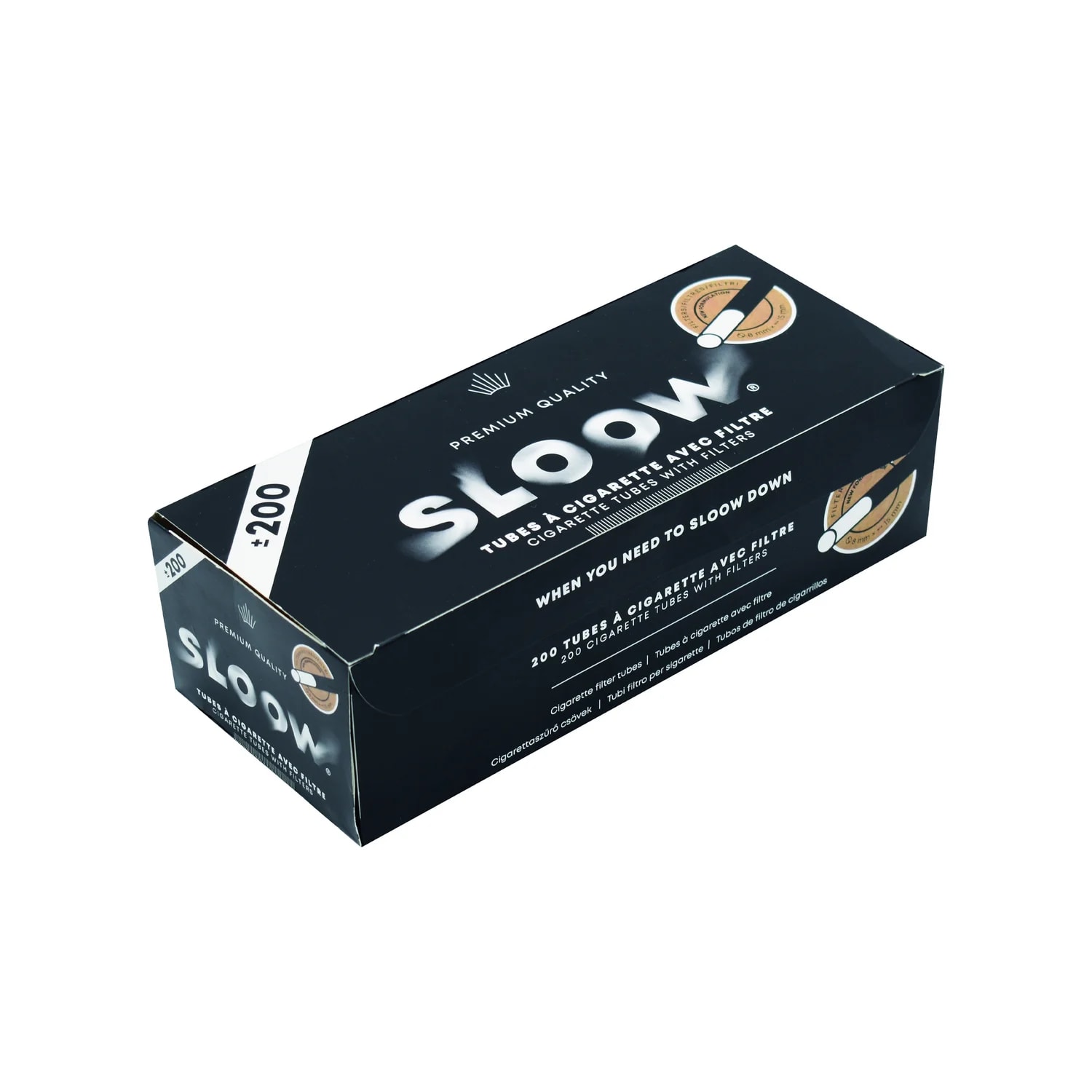 SLOOW Boîte de 200 Tubes à Cigarettes