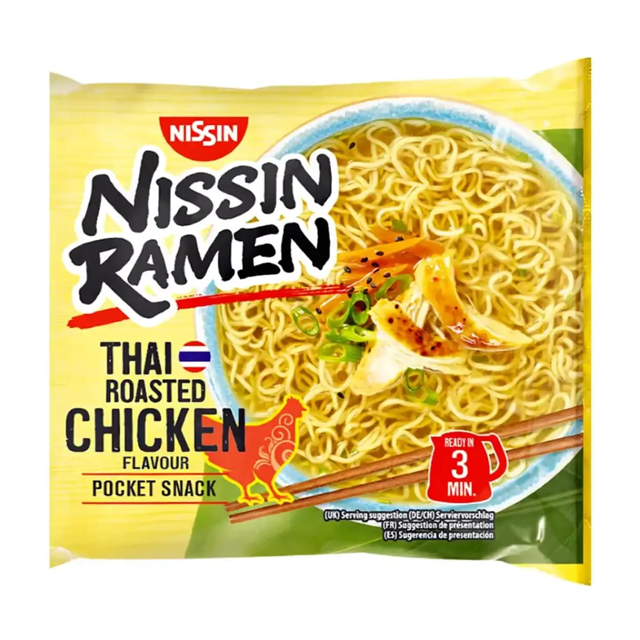 Nissin Ramen thaï poulet rôti 10 x 65 g